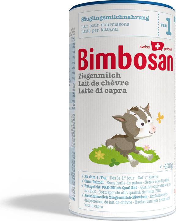 Actual product image Bimbosan goat's milk 1 (400 g, from birth)