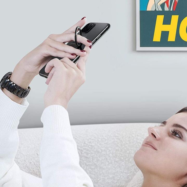 Produktbild Tech-Protect Magnetic Phone Ring holder / ring with stand function - pink flowers