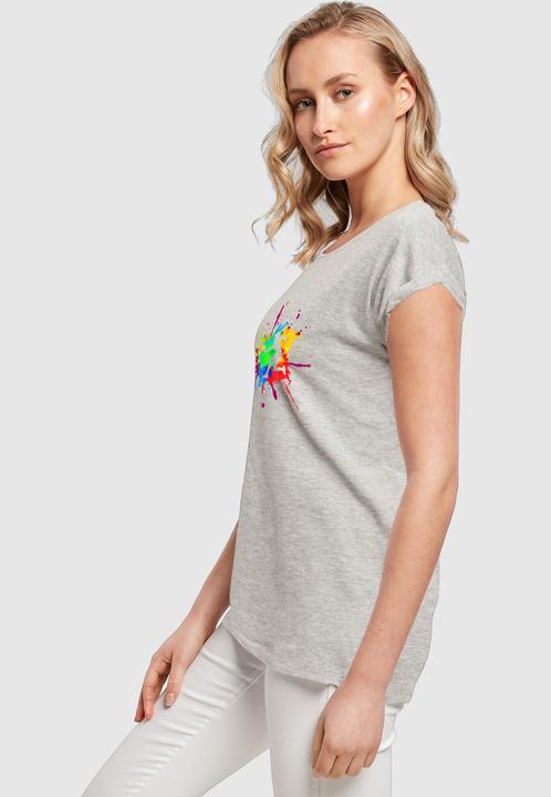 Produktbild Merchcode Ladies Color Splash Player Extended Shoulder Tee - 116313 (L)