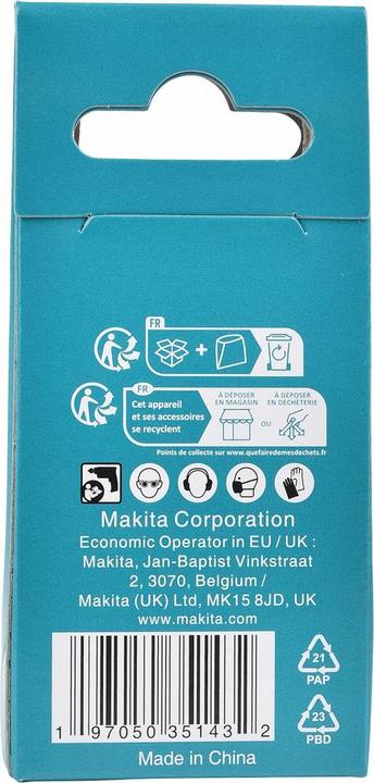 Actual product image Makita Glasbohrer 3x51 mm - D (3 mm)