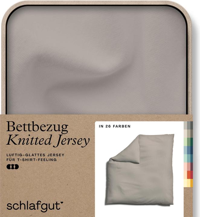 Actual product image schlafgut Knitted Jersey (Duvet cover, 200 x 200 cm)