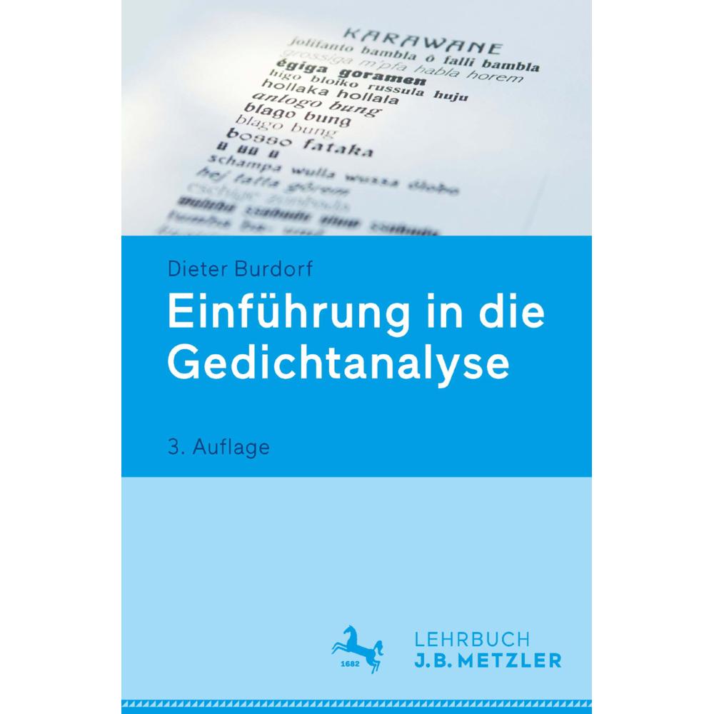 Einführung in die Gedichtanalyse, Fachbücher von Dieter Burdorf