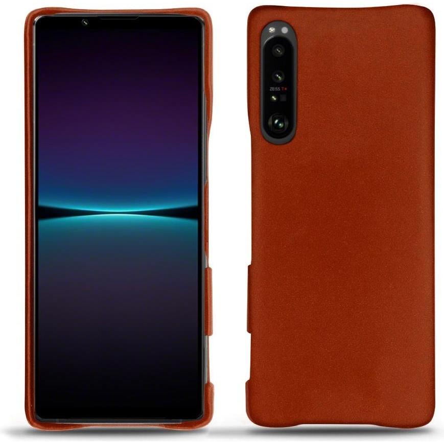 Noreve Lederschutzhülle (Sony Xperia 1 IV), Smartphone Hülle, Orange
