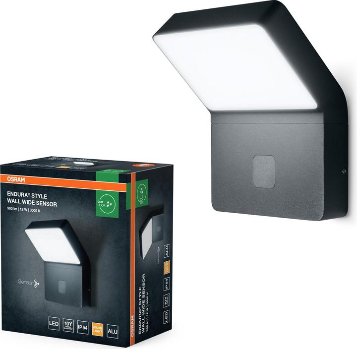 Produktbild Osram ENDURA® STYLE WALL WIDE 12W Dark Gray (750 lm, IP44)