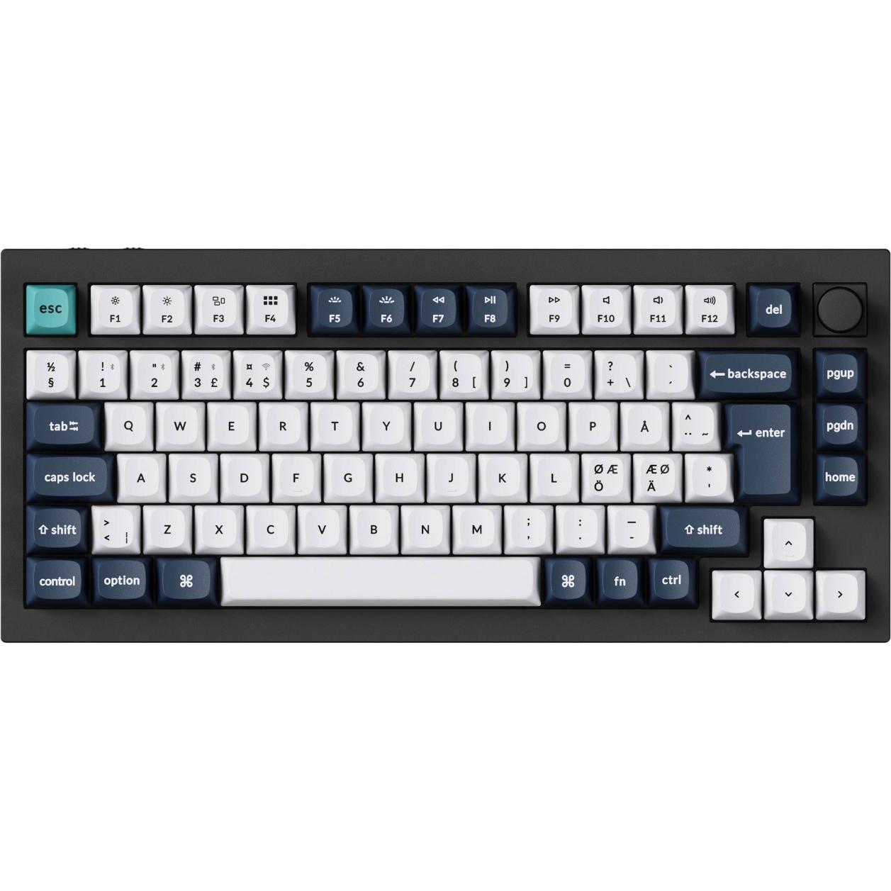 Keychron Q1 Max Wireless Tri-Mode 75% Mechanical Keyboard, Jupiter Brown Switches, Maus + Tastatur Zubehör, Braun