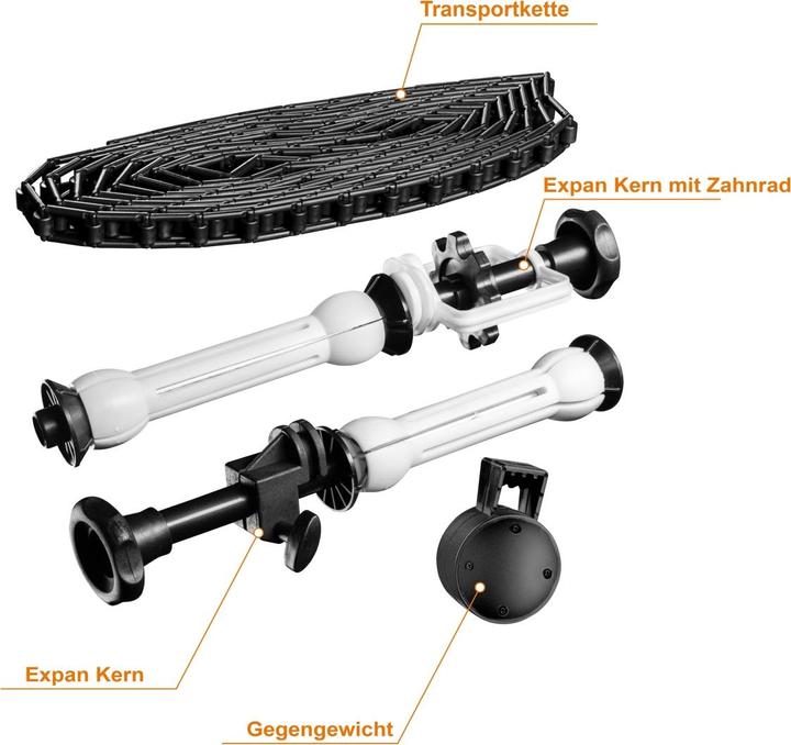 Produktbild Walimex Hintergrundexpan + Kette & Gewicht (13 cm, 37 cm)