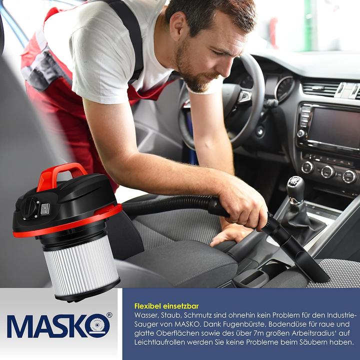 Produktbild Masko Industriestaubsauger 1800W (Nass-Trockensauger)