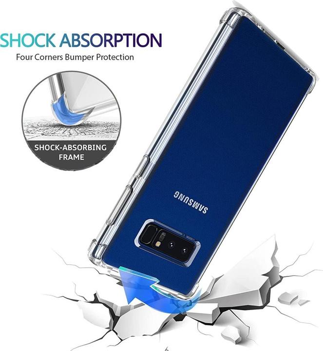 Produktbild Screenguard Samsung Galaxy Note8 Hülle Crystal Soft Airbag Bumper (Samsung Galaxy Note 8)