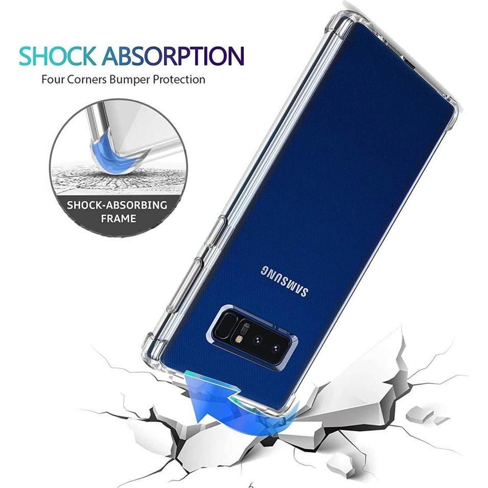 Thumbnail - Screenguard Samsung Galaxy Note8 Hülle Crystal Soft Airbag Bumper (Samsung Galaxy Note 8), Smartphone Hülle, Transparent