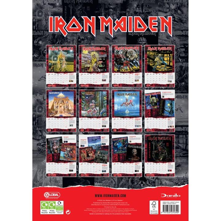 Image du produit Iron Maiden - Calendrier mural (A3)