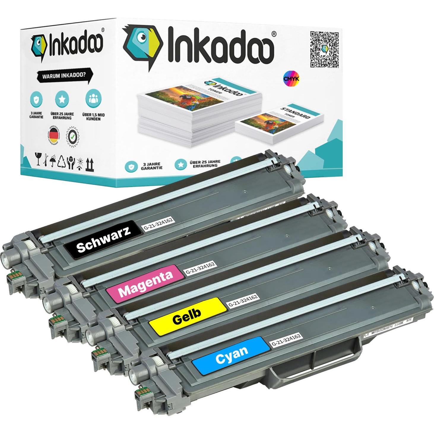 Thumbnail - Inkadoo, Toner, Kompatibel Toner für Brother MFC-L 3730 CDN (M, C, BK, Y)