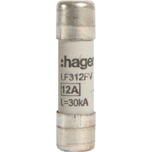Hager, Sicherung, HAG LF312PV Sicherung PV 10x38mm 1000VDC 12A (Feinsicherung, 12 A)