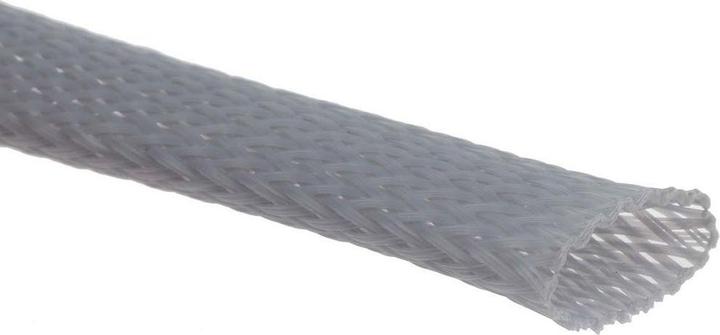 Produktbild RS PRO Kabelschlauch Grau PET für Kabel-Ø 10mm bis 25mm, Länge 5m Umflochtener Dehnbar (Kabelschlauch, 500 cm)