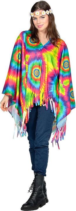 Produktbild Metamorph Regenbogen Batik Poncho (One Size)