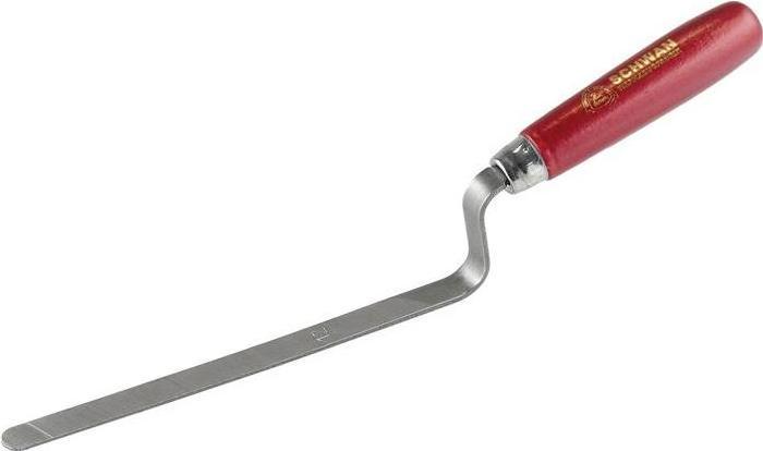 Actual product image Schwan Hamburg joint trowel length 310 mm width 14 mm conical ground carbon steel (1.40 cm)