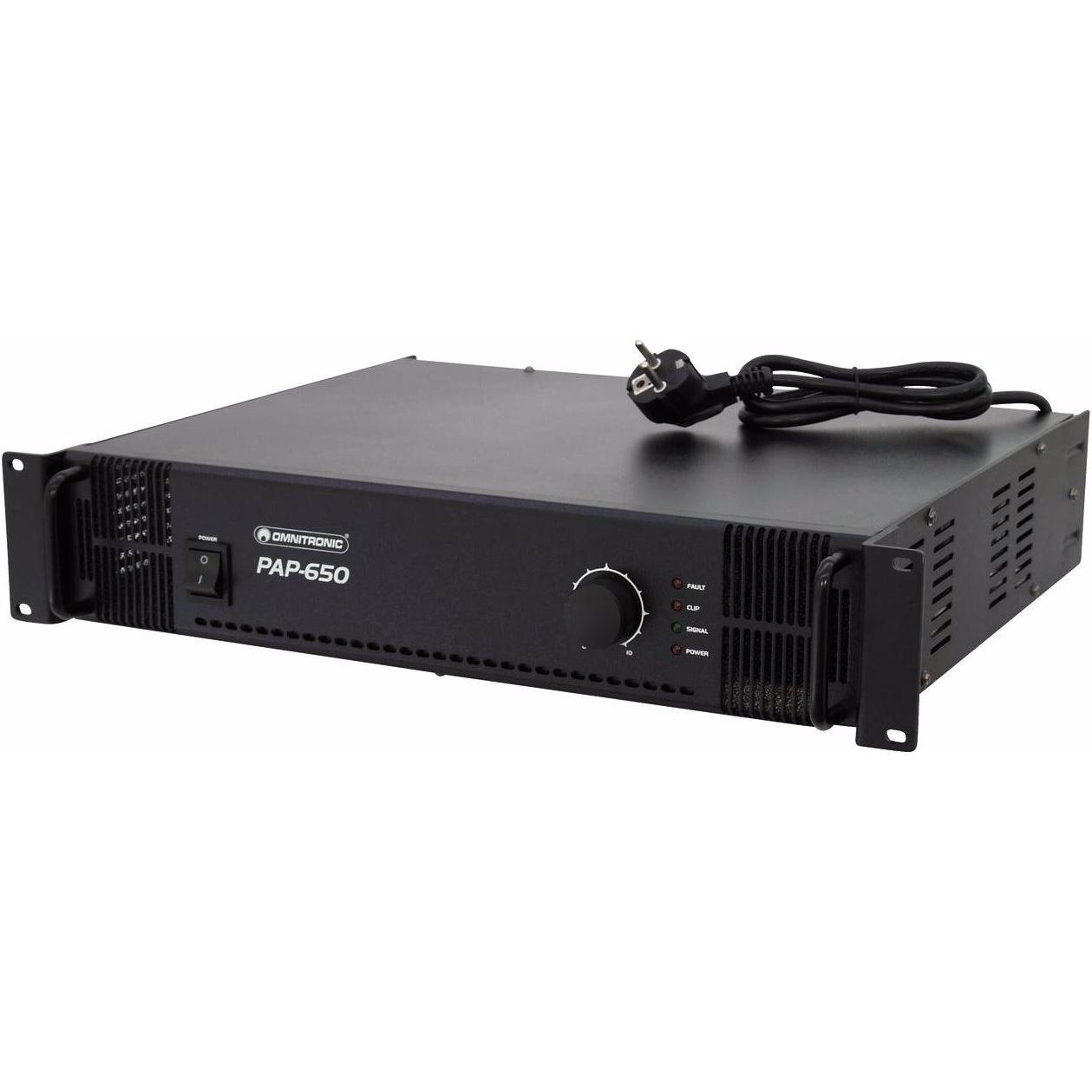 Thumbnail - Omnitronic Pap-650 (Verstärker), Stereoverstärker, Schwarz
