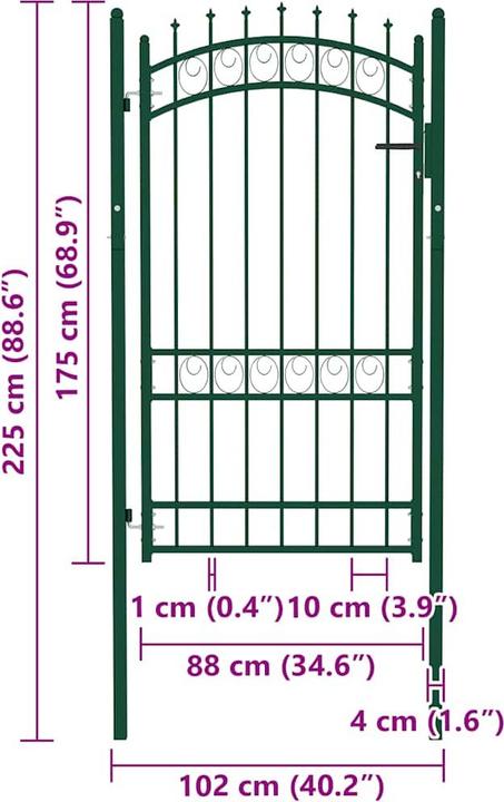 Produktbild vidaXL Gartentor