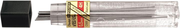 Pentel Schreibmine Hi-Polymer Super 0.5 mm, 4H (1 Stk., 0.50 mm, 4h)