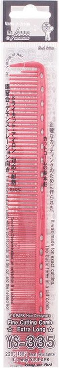 Actual product image Y.S. Park Y.S. Cutting comb No. 335 red