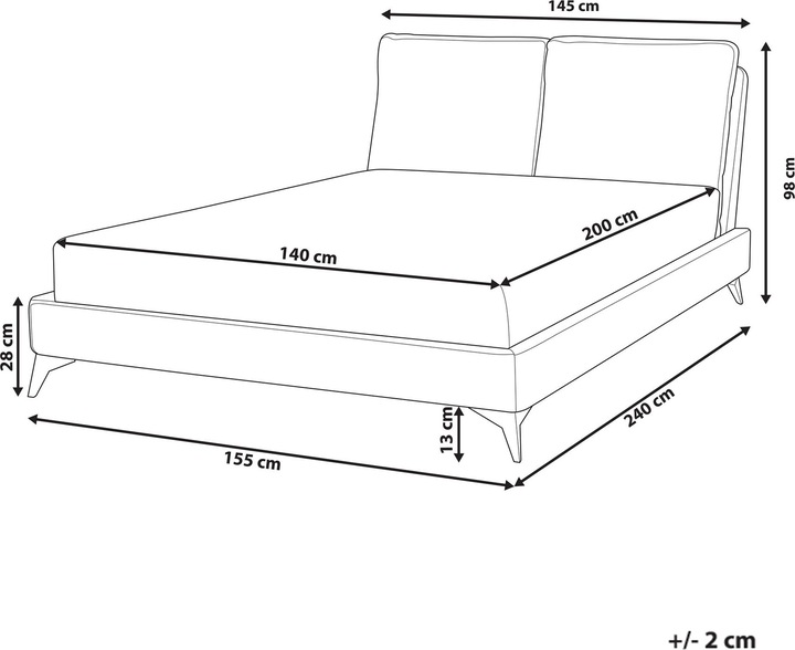 Actual product image Beliani Melle (140 x 200)