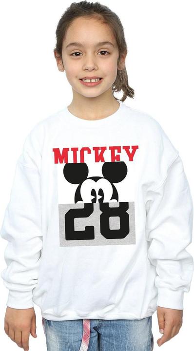 Actual product image Disney Girls Mickey Mouse Notorious Split Sweatshirt (116)