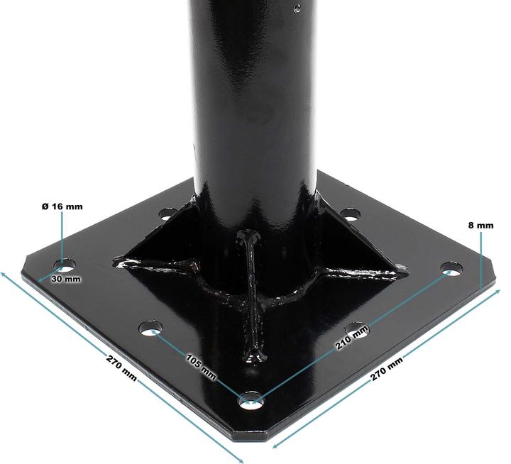 Image du produit Wiltec Grue Pickup Grue de chargement 0-1861mm 500kg 360° Grue rotative Atelier Montage au sol