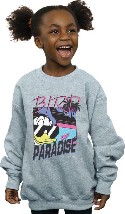 Actual product image Disney Girls Donald Duck Bird Of Paradise Sweatshirt (128)