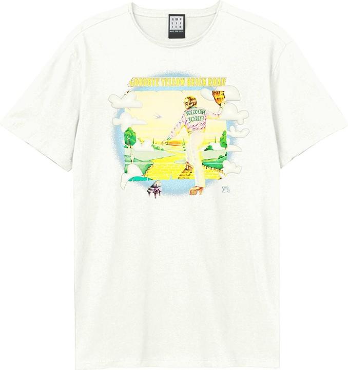 Immagine prodotto Amplified Goodbye Yellow Brick Road Cover Maglietta Elton John Adulto Unisex (3XL)
