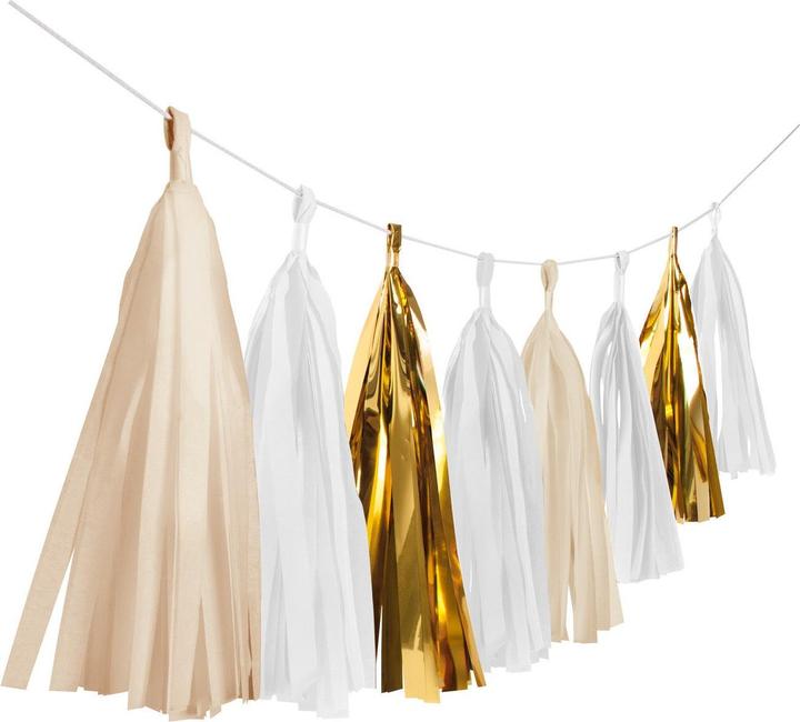 Riethmüller 1 fringe garland - Gold Brush (10 Piece)