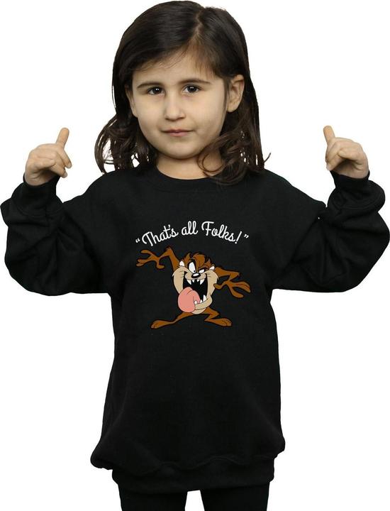 Produktbild Looney Tunes Taz That's All Folks Sweatshirt Mädchen (128)
