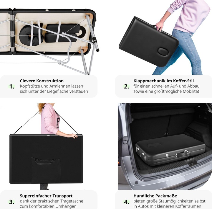 Produktbild tectake 2 Zonen Massageliege