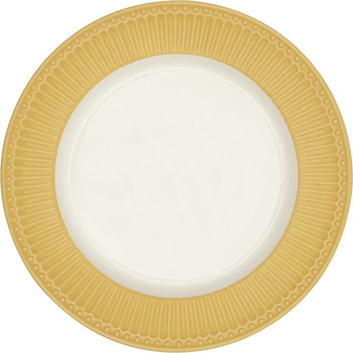 Produktbild Greengate Alice Speiseteller honey mustard 26,5 cm (1 x)