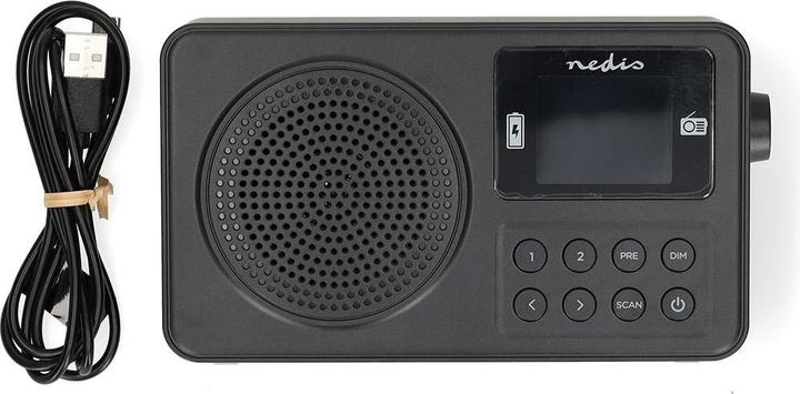 Actual product image Nedis FM-Radio | Tragbare Ausführung | FM | Akkubetrieben / Stromversorgung über USB | Digital | 2 W (FM, Bluetooth)