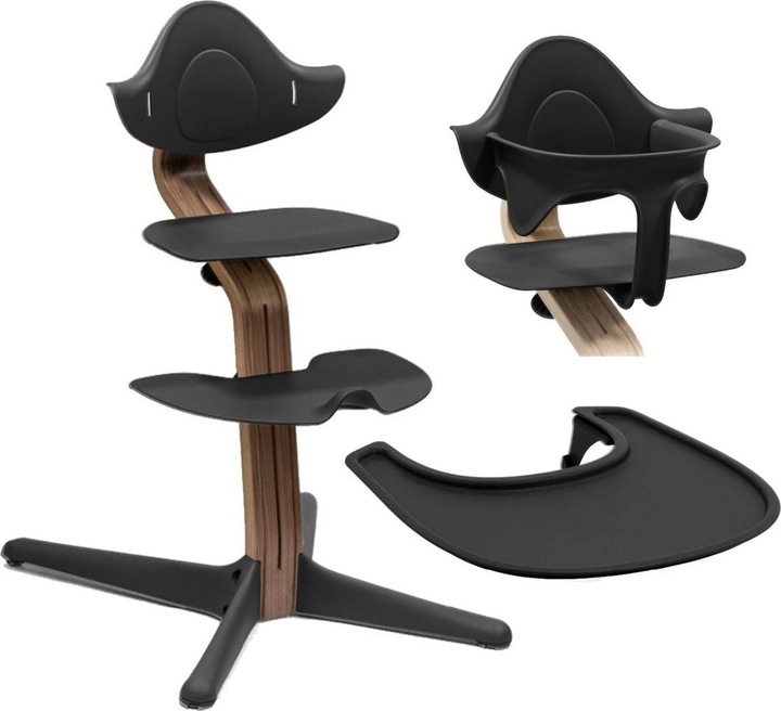 Actual product image Stokke Nomi Walnut Stuhl inkl. Baby Set und Tray (Highchair)