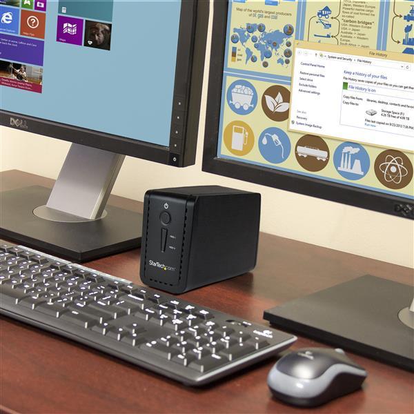 Produktbild StarTech HDD Drive Enclosure 3.5in Dual (3.5")