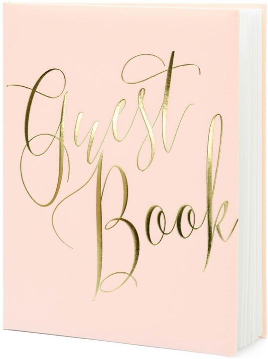 Produktbild Partydeco Gästebuch Guest Book 20 x 24.5 cm, Rosa/Gold (20 x 24.5 cm)