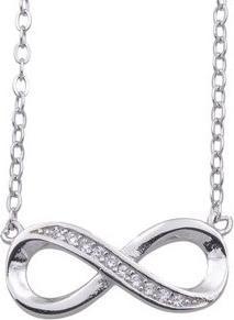 Produktbild Passion Rhodinierte Silberne Halskette - Unendlich - Zirkonia - 43+4 cm (COU BIJOU, Matériel exact)