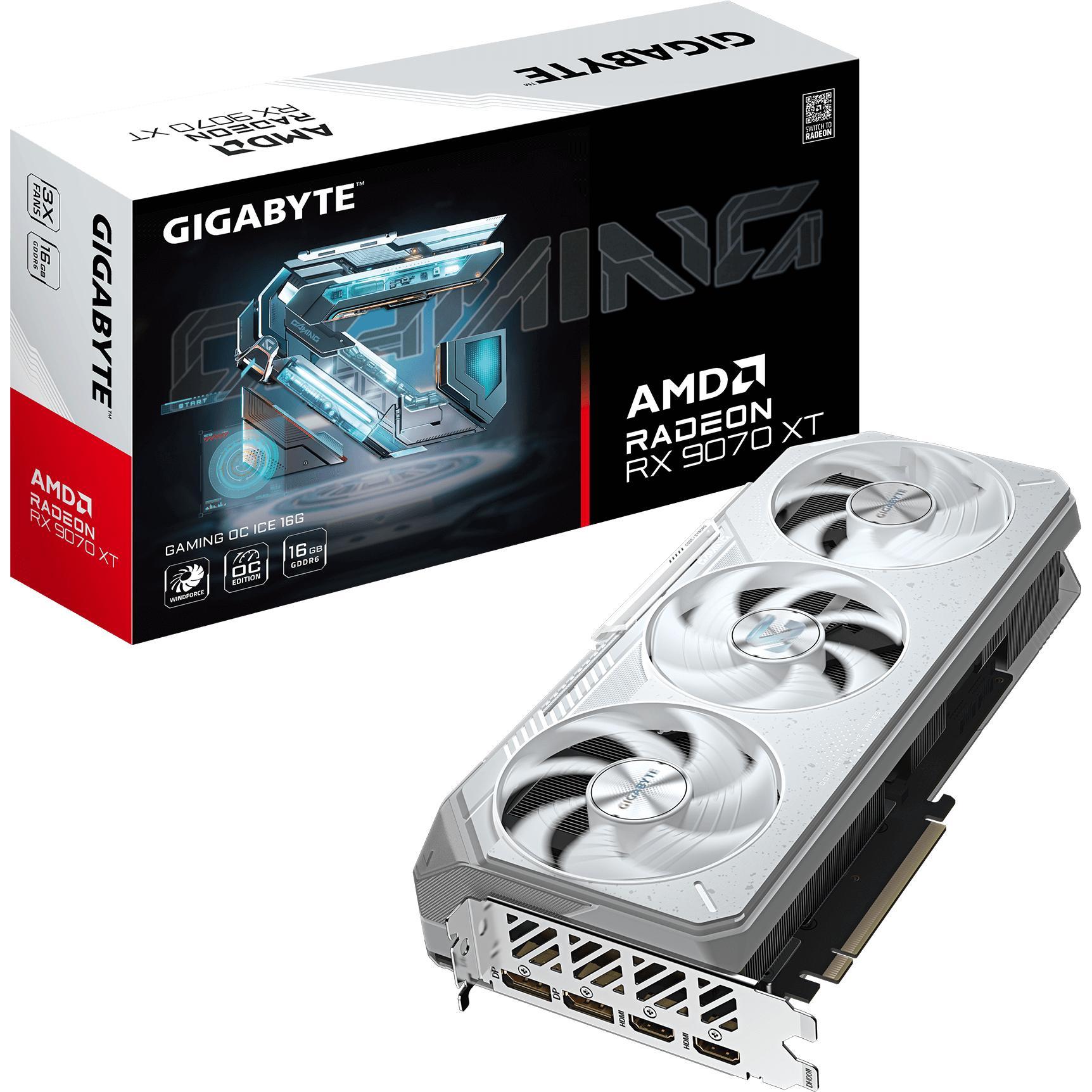 Gigabyte RX 9070 XT 16GB GAMING OC ICE (16 GB), Grafikkarte