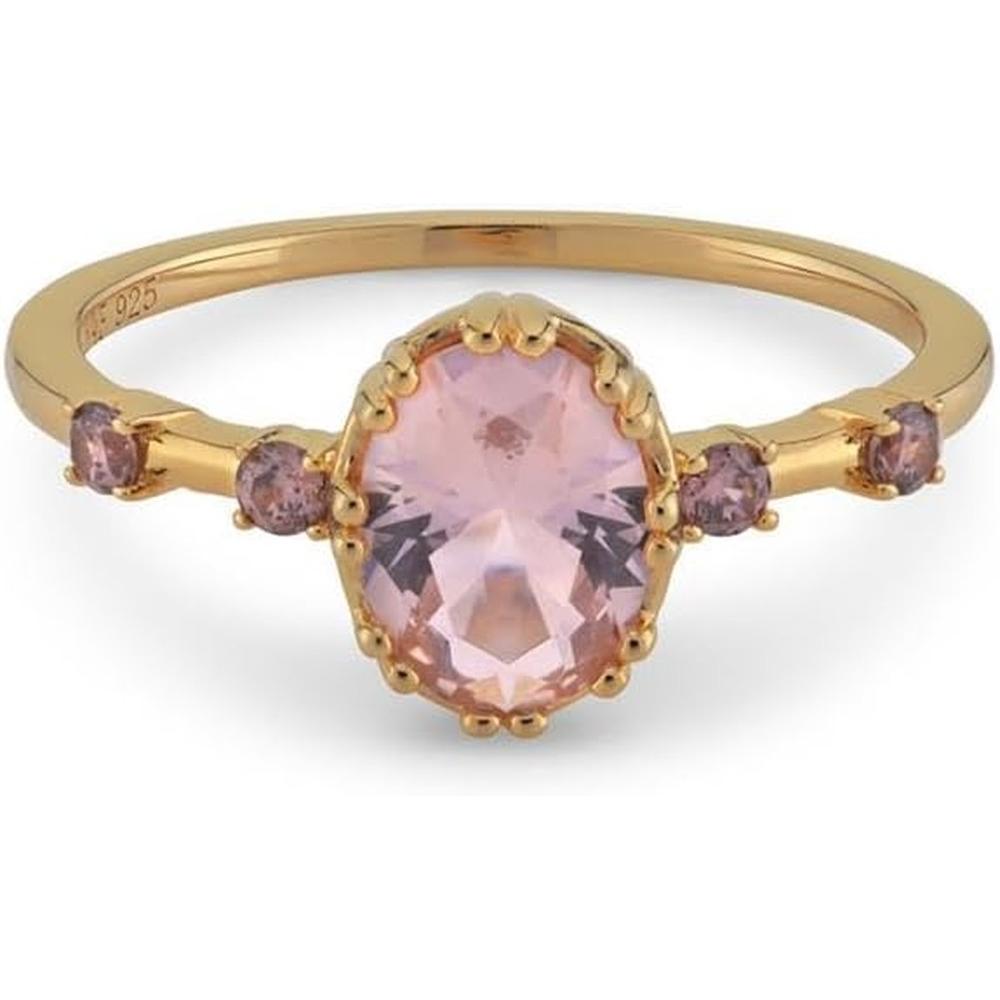 24 Kae, Anello, ANEL PRATA 925 Argento 925 placcato oro Senza pietre preziose, (54, 925 Argento)