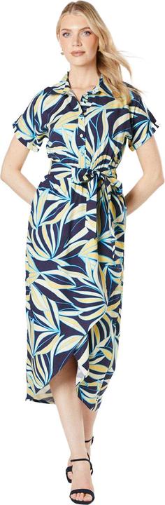 Image du produit Principles Robe midi enveloppante à imprimé feuilles pour femme/femme (38)
