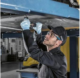 Actual product image Uvex Safety Mechanic glove Phynomic AirLite B ESD, Blue (12)