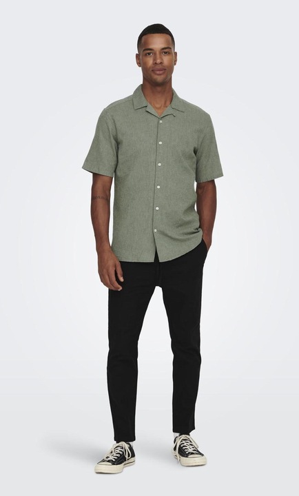 Image du produit Only & Sons Chemise unie à manches courtes (S)