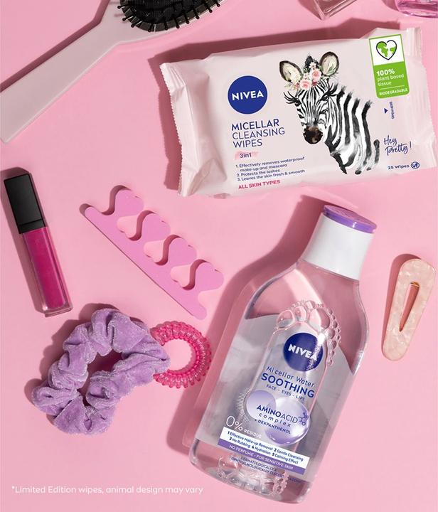 Actual product image NIVEA Cleansing micellar wipes 25 pieces (L) (Facial cleansing wipes, 150 g)