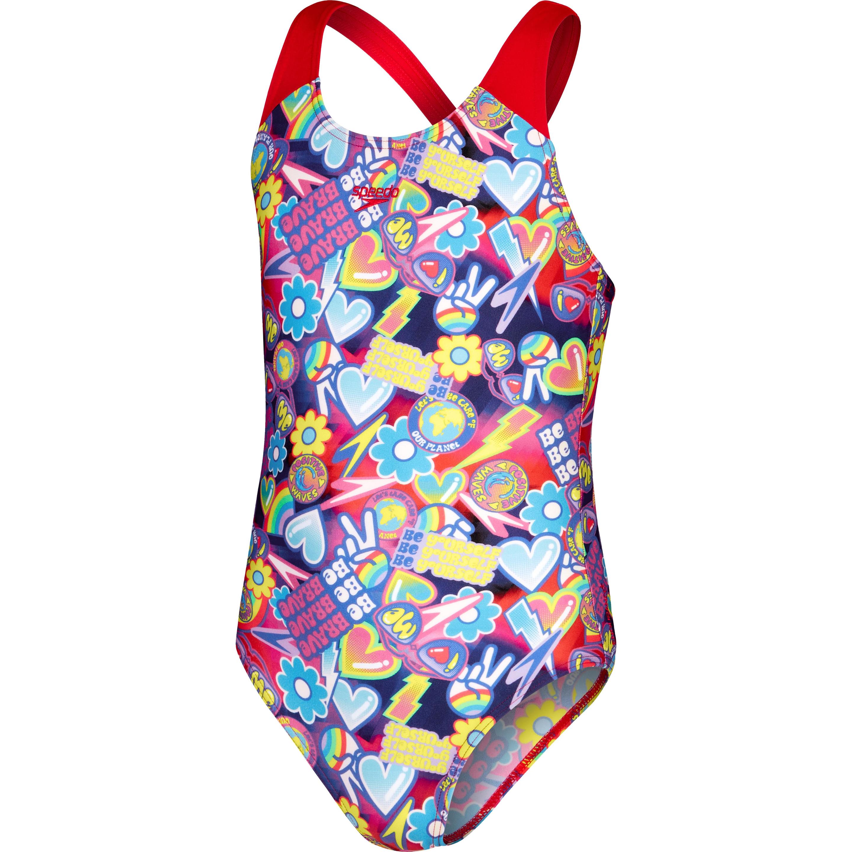 Thumbnail - Speedo, Mädchen, Badeanzug, Digital Allover Splashback, Blau, (11, 12)