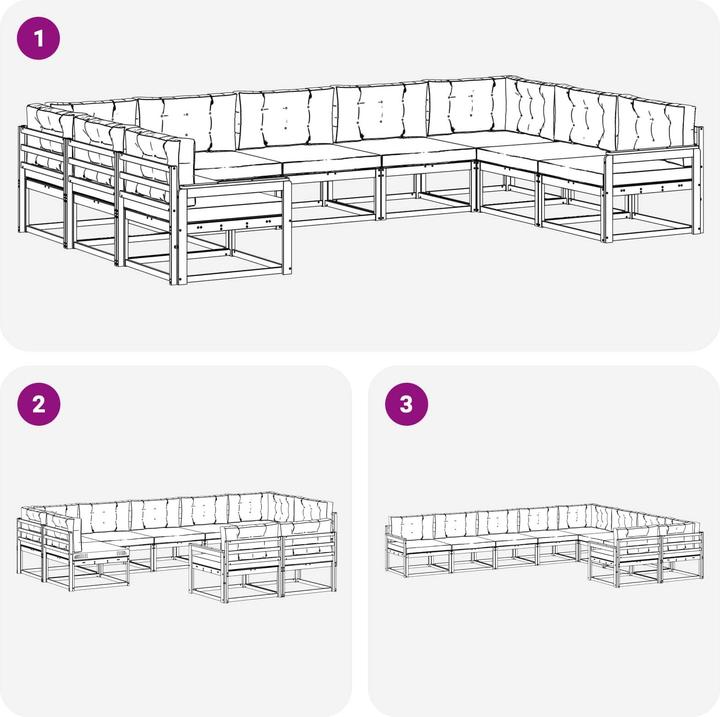 Immagine prodotto vidaXL Outdoor-Sofagarnitur