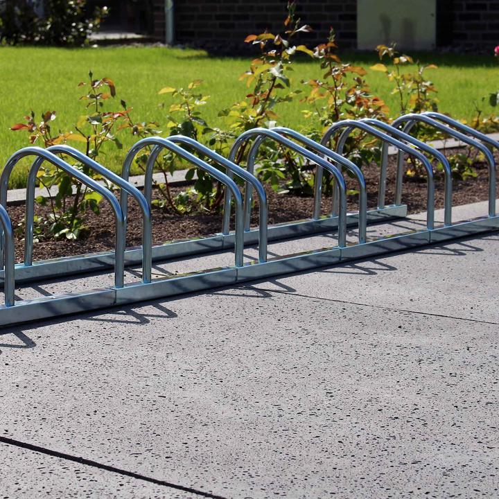 Actual product image Toboli Bicycle Stand for 6 Bikes Multiple Rack Made of Galvanised Steel for Indoor and Outdoor