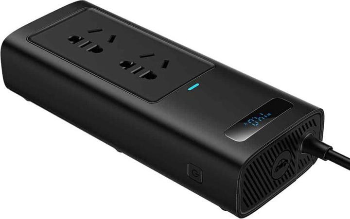 Immagine prodotto Baseus - Power Inverter Pro (CGNB020101) - USB, 2x Type-C, 220V CN/US/EU Plug, 150W - Black