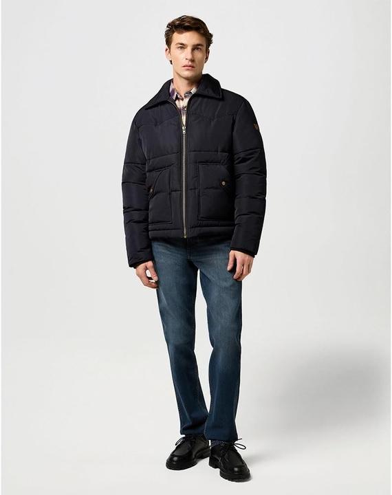 Actual product image Wrangler Puffer Jacket, Regular Fit, Machine Washable (L)