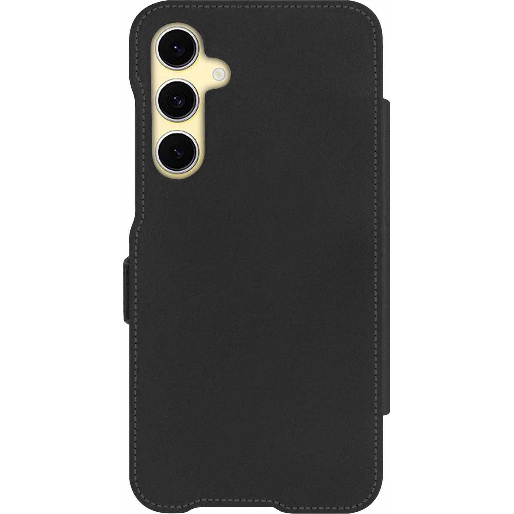 Thumbnail - Noreve Lederschutzhülle horizontal (Samsung Galaxy S24 FE), Smartphone Hülle, Schwarz