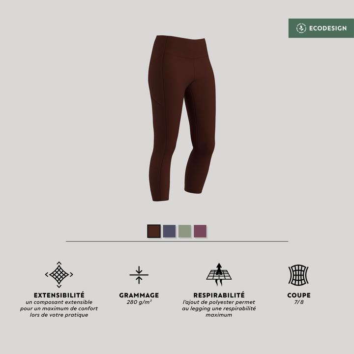 Produktbild Domyos Caprihose Damen figurformend Baumwolle (W26/L30)